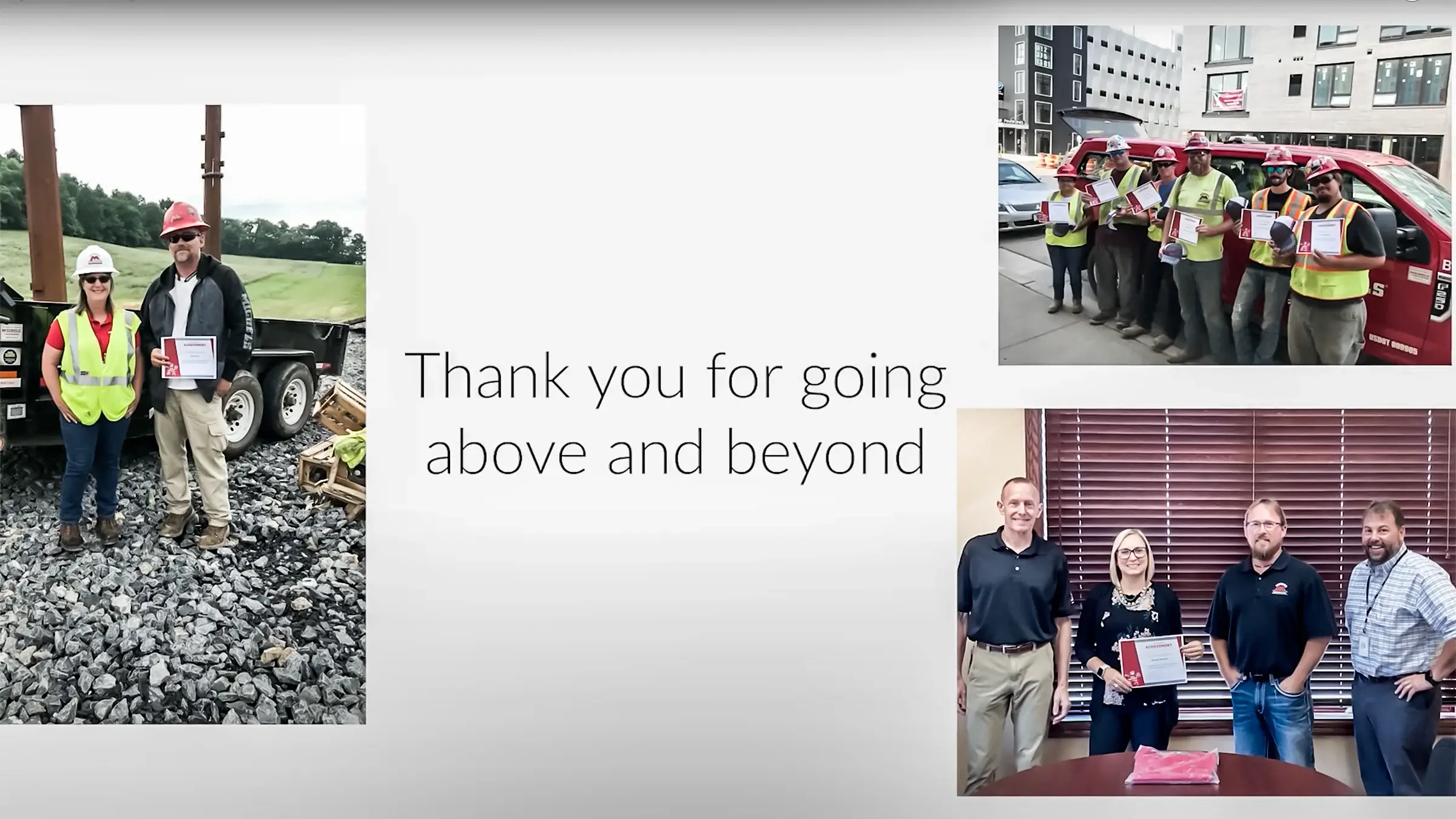 Thank you for going above and beyond image collage.